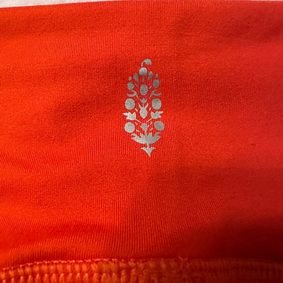 Free People Movement Sock It To Me Bright Orange Leggings - NWT - Size M - Picture 8 of 16